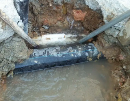 红塔测漏水之水管漏水